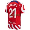 Maillot de Supporter Atlético Madrid Carrasco 21 Domicile 2022-23 Pour Homme